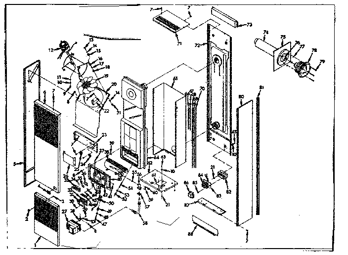 Kenmore 867736211 unit parts diagram