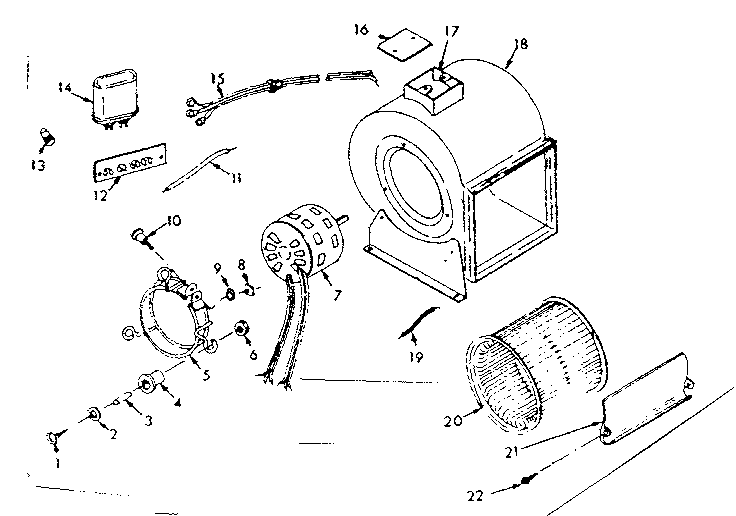 Kenmore 86776186 h-q blower assembly diagram