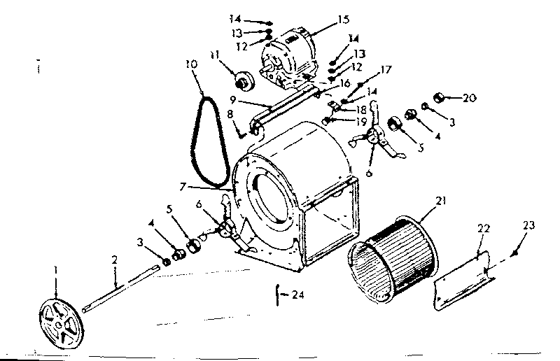 Kenmore 86776186 h-q blower assembly diagram