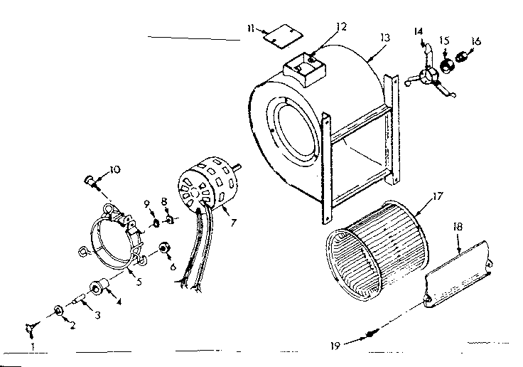 Kenmore 867765811 h-q blower asm diagram