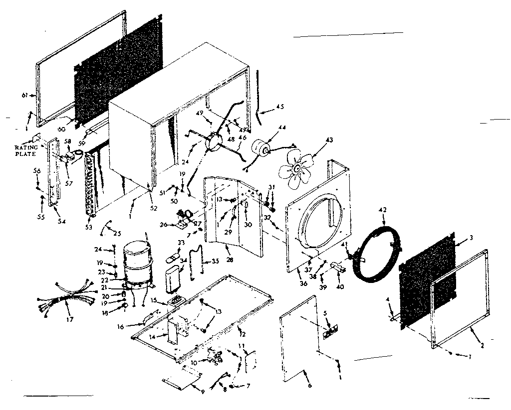 Kenmore 867816261 condensing unit diagram