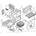 Kenmore 1066685431 freezer section parts diagram