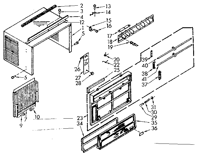 Kenmore 10669131 cabinet parts diagram