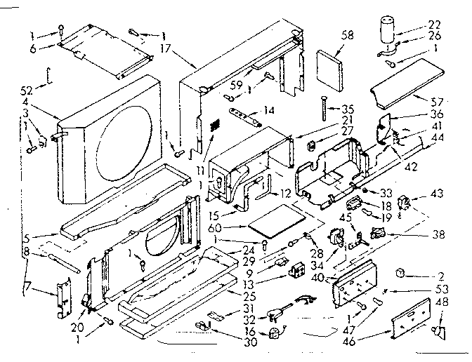 Kenmore 10670171 air flow parts diagram