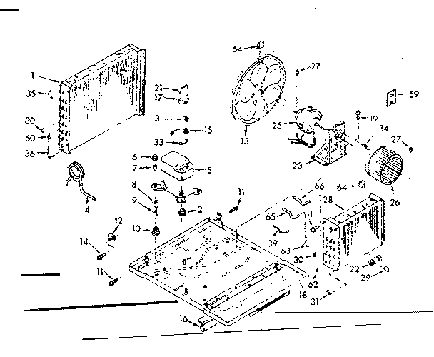Kenmore 10670600 unit parts diagram