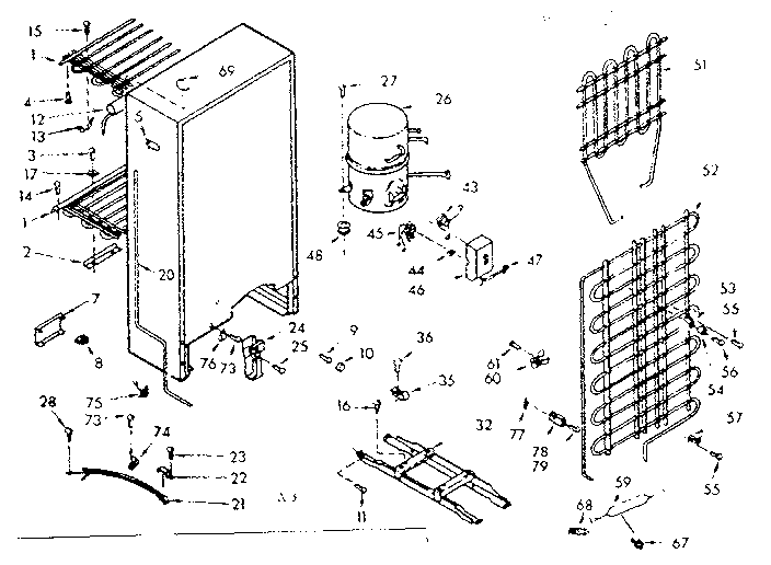Kenmore 106720120 unit parts diagram