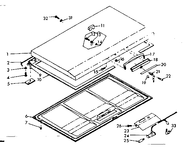 Kenmore 198710620 door parts diagram