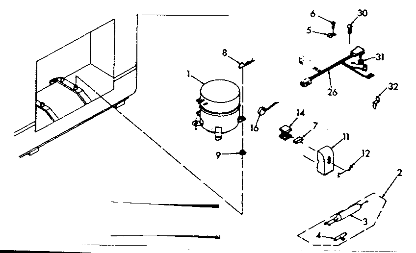 Kenmore 198710620 unit parts diagram