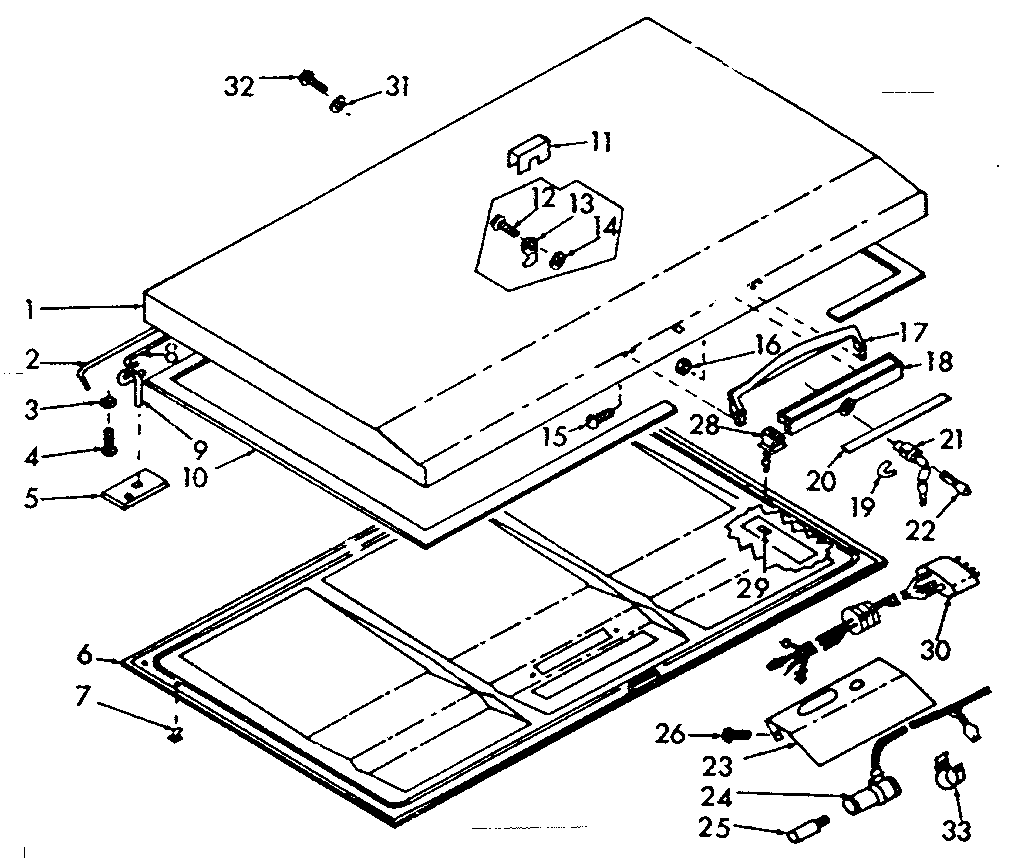 Kenmore 198710640 door parts diagram