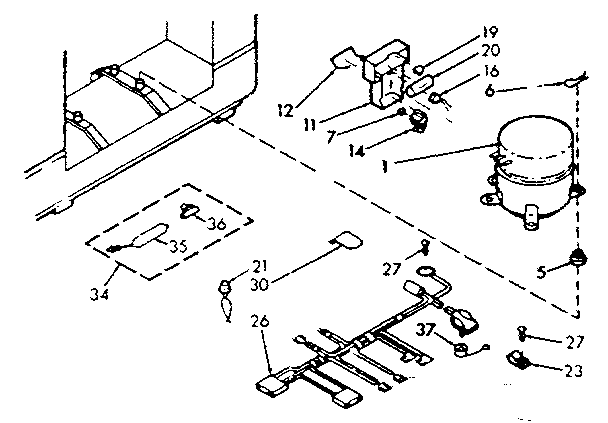 Kenmore 198710670 unit parts diagram