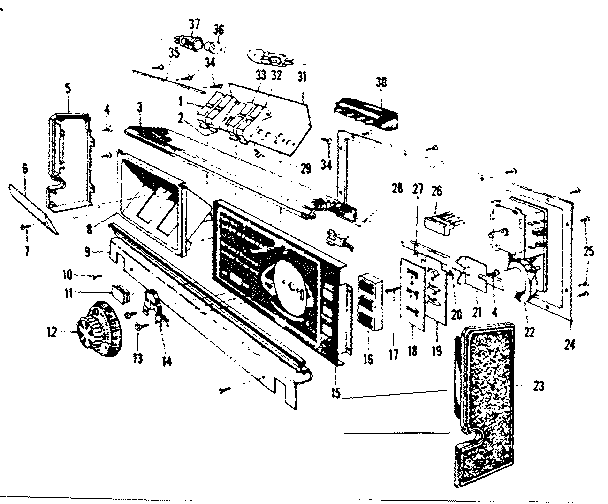 Kenmore 58771461 console details diagram