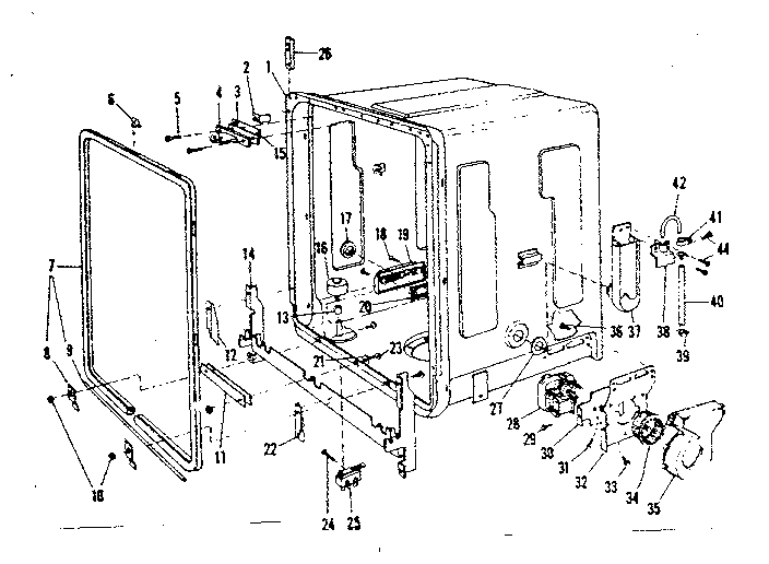 Kenmore 58771551 tub details diagram