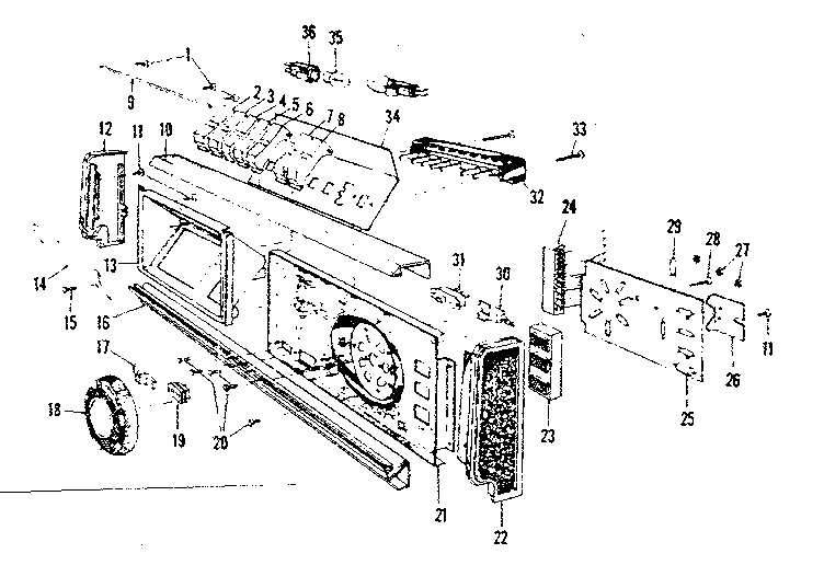 Kenmore 58771551 console details diagram