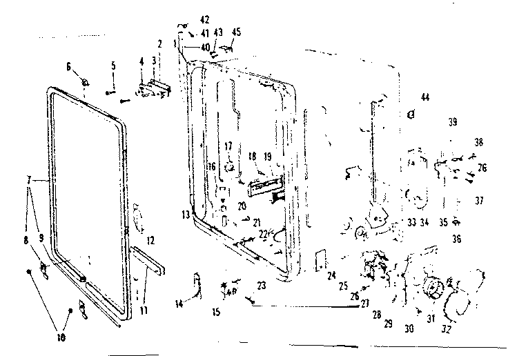 Kenmore 58771621 tub details diagram