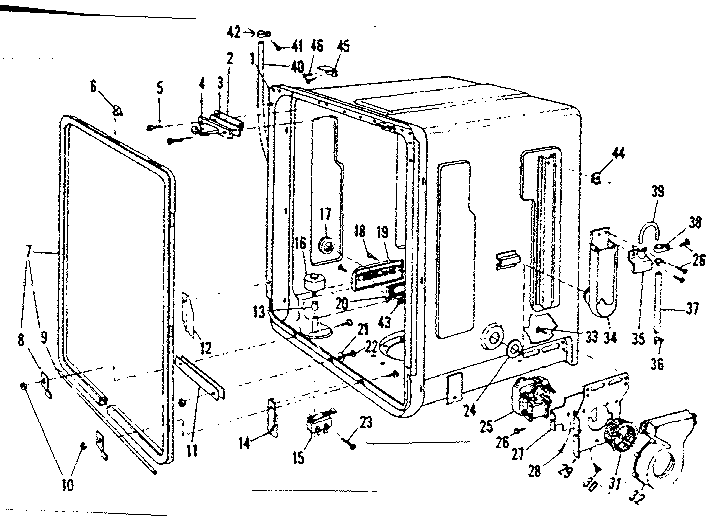 Kenmore 58771631 tub details diagram