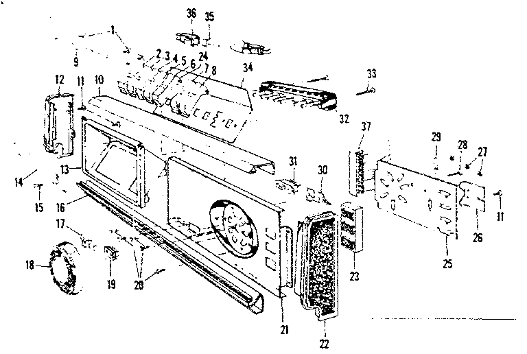 Kenmore 58771631 console details diagram