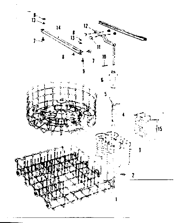 Kenmore 58771631 rack assemblies diagram