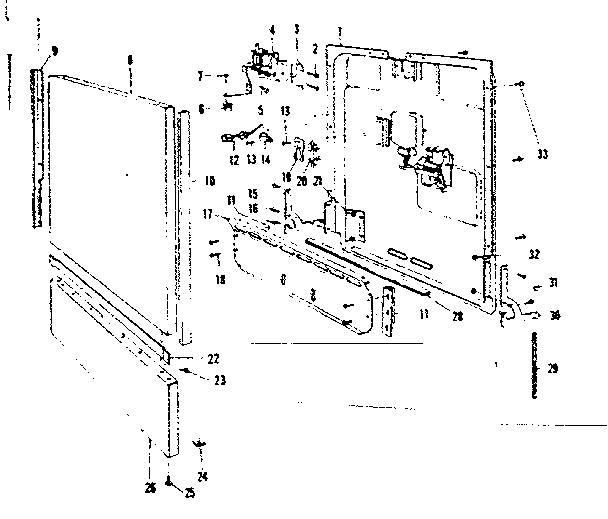 Kenmore 58771631 door details diagram