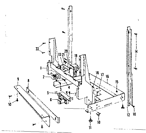 Kenmore 58771631 frame details diagram