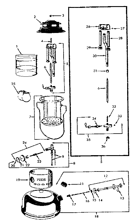 Sears 47672325 unit parts diagram