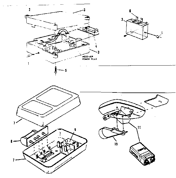 Craftsman 139651500 radio controls and gdo accessories diagram