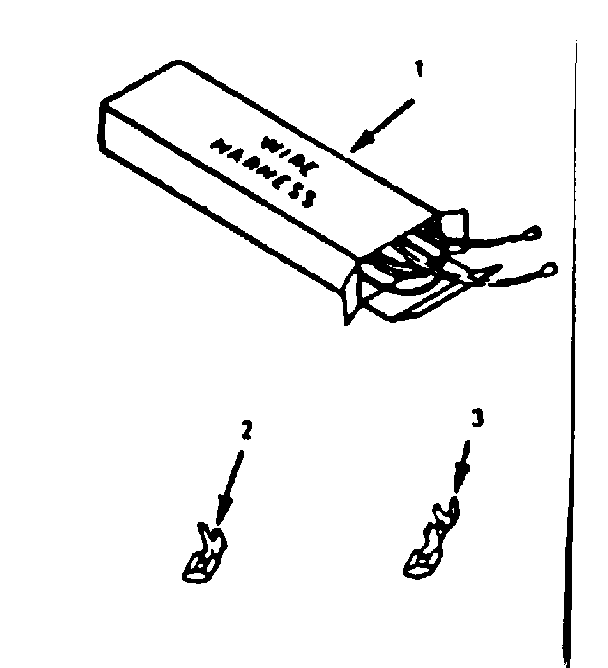 Kenmore 9117398710 wire harnesses and components diagram