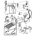 Kenmore 1581789280 motor assembly and foot control diagram