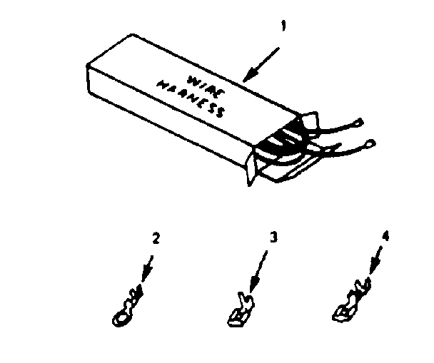 Kenmore 9116208710 wire harnesses and components diagram