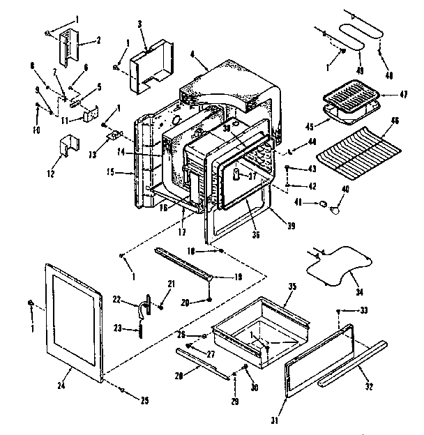 Kenmore 9119148710 body section diagram