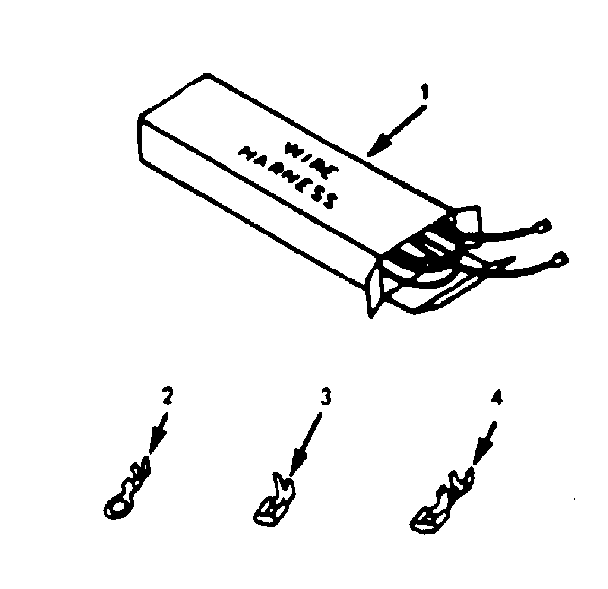 Kenmore 9119148710 wire harnesses and components diagram