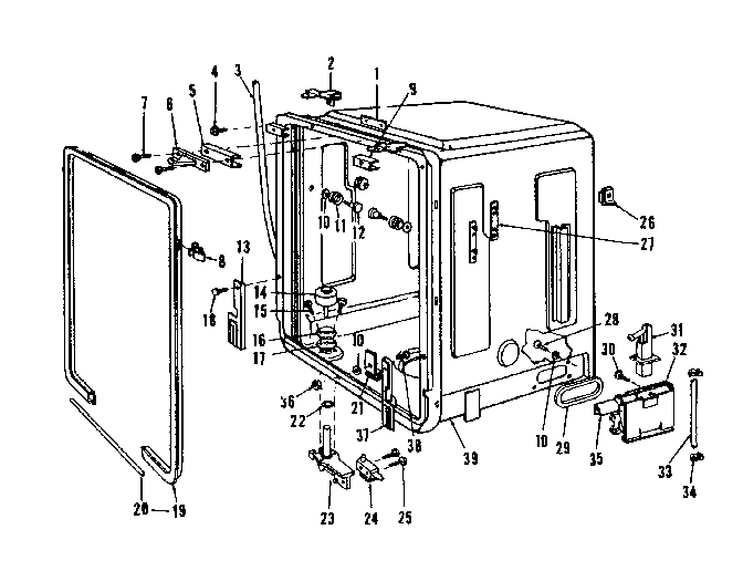 Kenmore 5871536580 tub details diagram