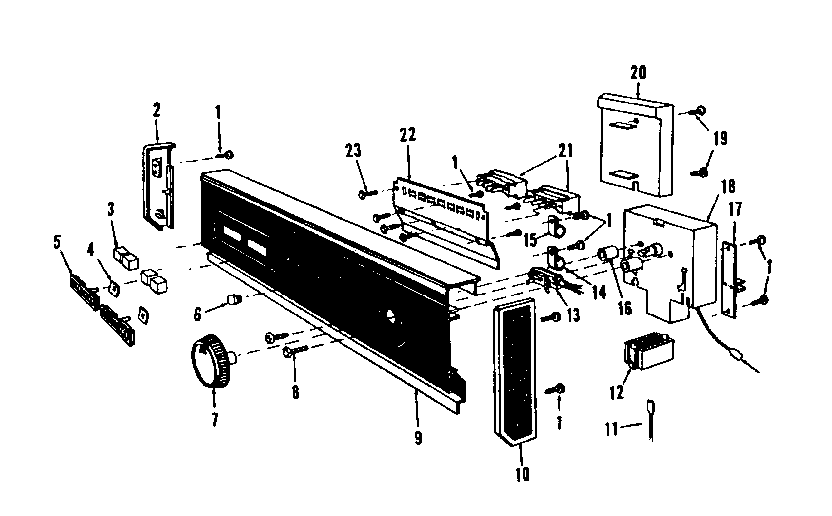 Kenmore 5871536580 console panel details diagram