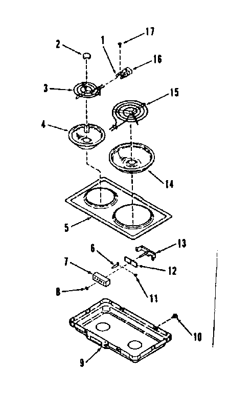 Kenmore 9114398690 electric coil module kit 4998520 & 4998620 diagram