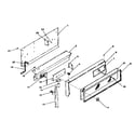 Kenmore 1197488710 backguard section (model 119.7438710) diagram