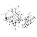 Kenmore 1197488710 backguard section (model 119.7488710) diagram
