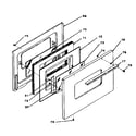 Kenmore 1197488710 oven door diagram