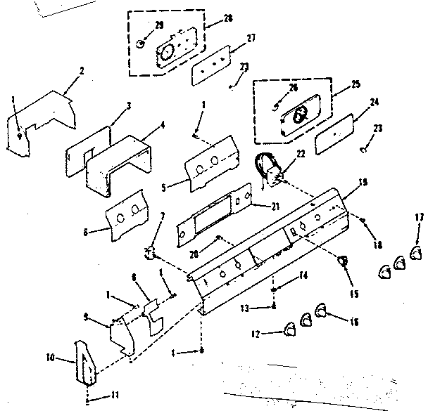 Kenmore 2783548690 control panel diagram