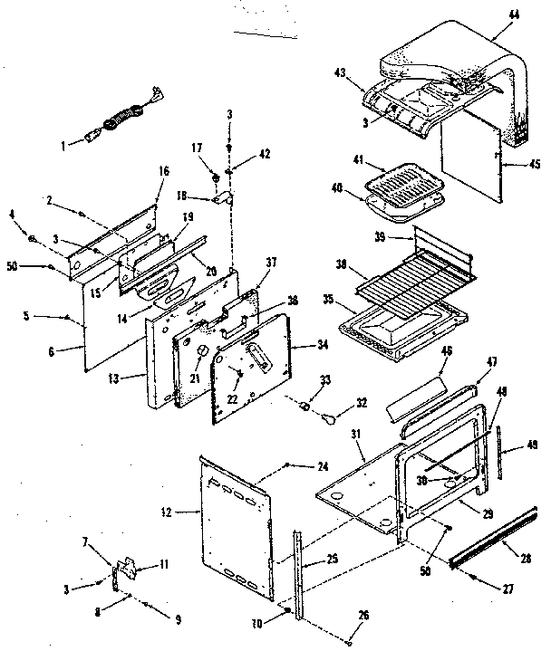 Kenmore 2783548690 body section diagram