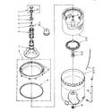 Kenmore 11082683720 agitator, basket and tub parts diagram