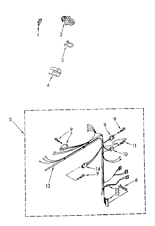 Kenmore 11082683820 wiring harness parts diagram