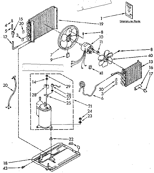 Kenmore 1068760550 unit parts diagram