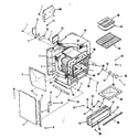Kenmore 9113658691 oven body section diagram