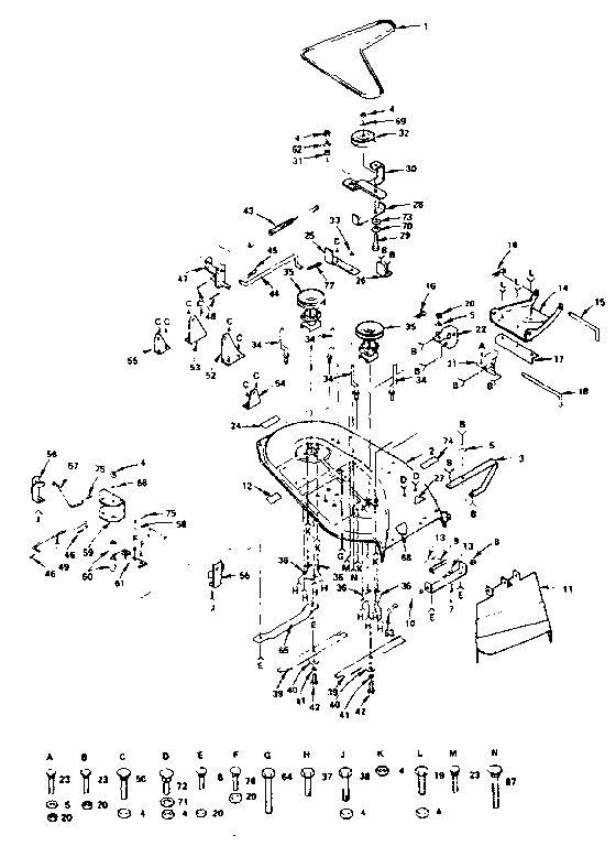 Craftsman 917255733 38" mower diagram