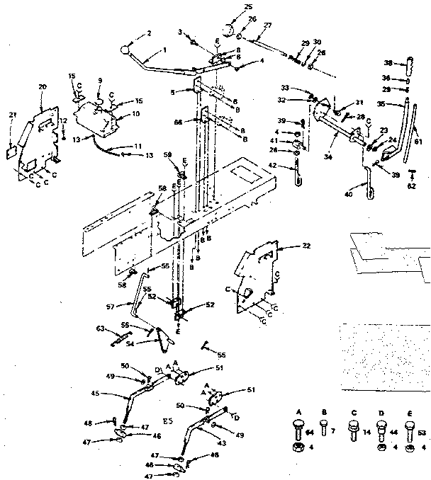 Craftsman 917255736 lift adjustment diagram