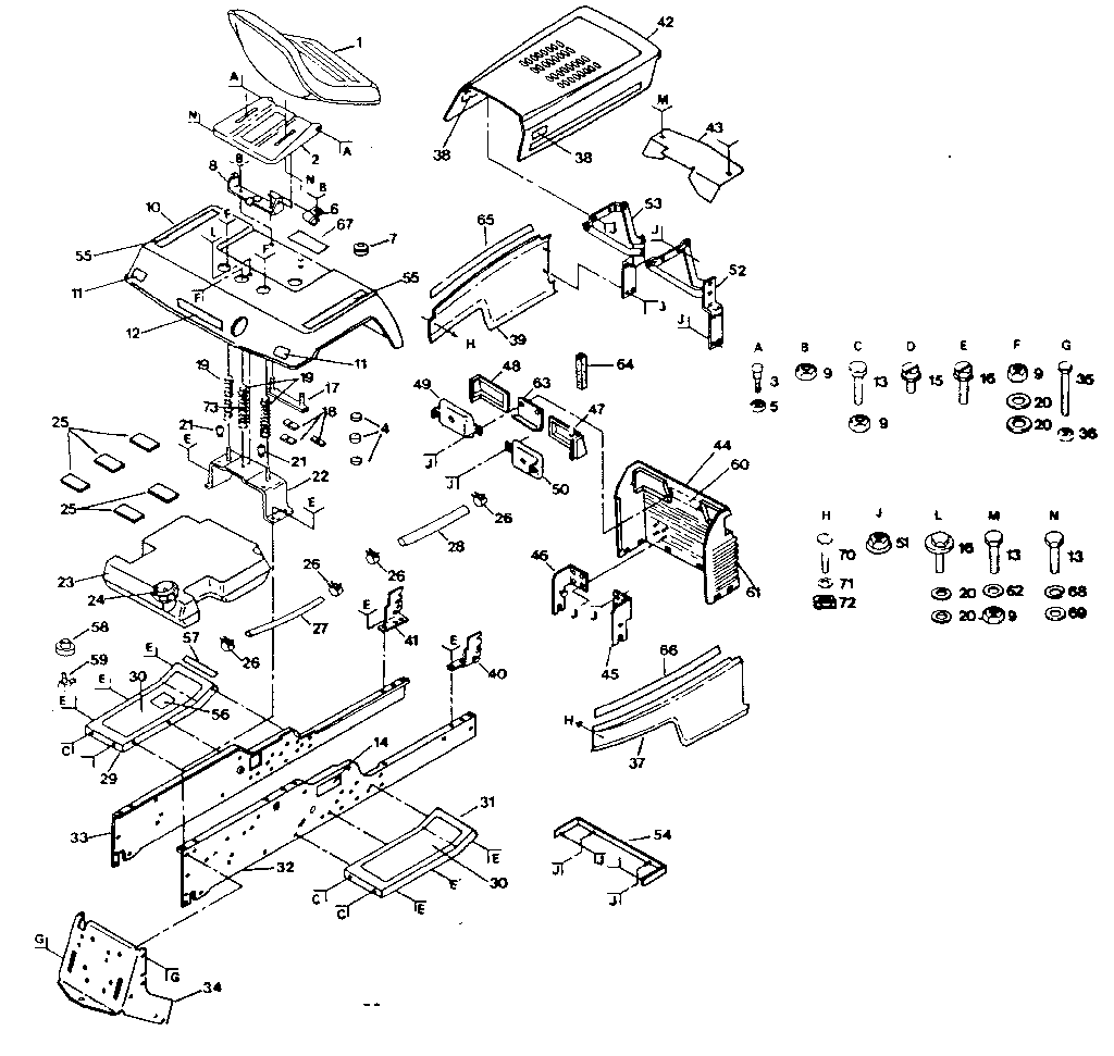 Craftsman 917254410 chassis and enclosures diagram