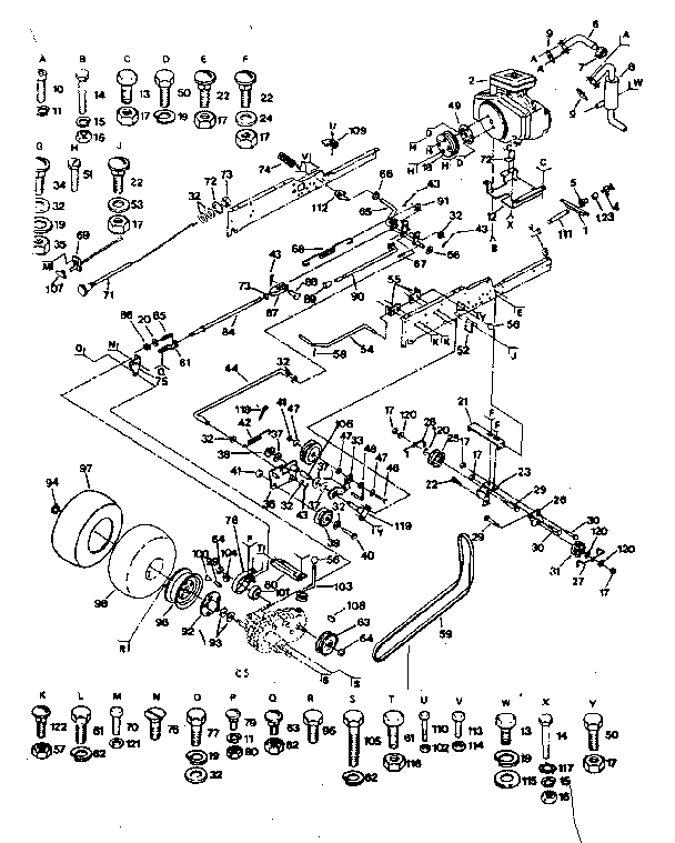 Craftsman 917254410 ground drive diagram