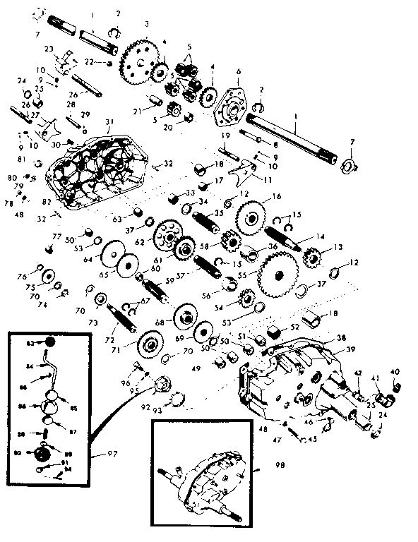 Craftsman 917254410 transaxle diagram