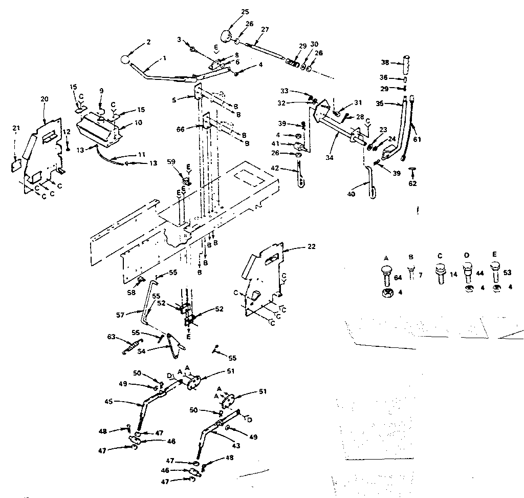 Craftsman 917255741 lift adjustment diagram