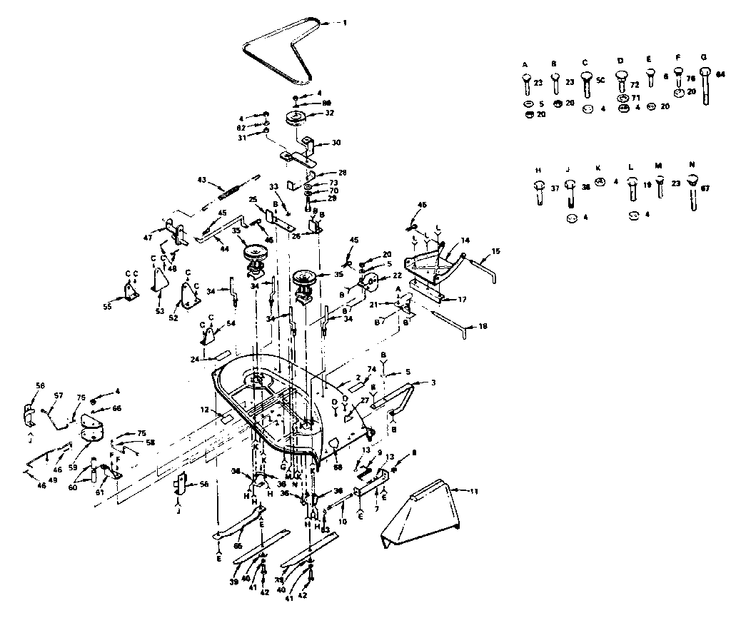 Craftsman 917255741 mower deck diagram