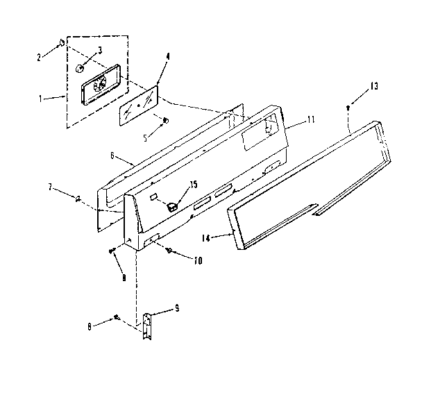 Kenmore 9116148710 backguard section diagram